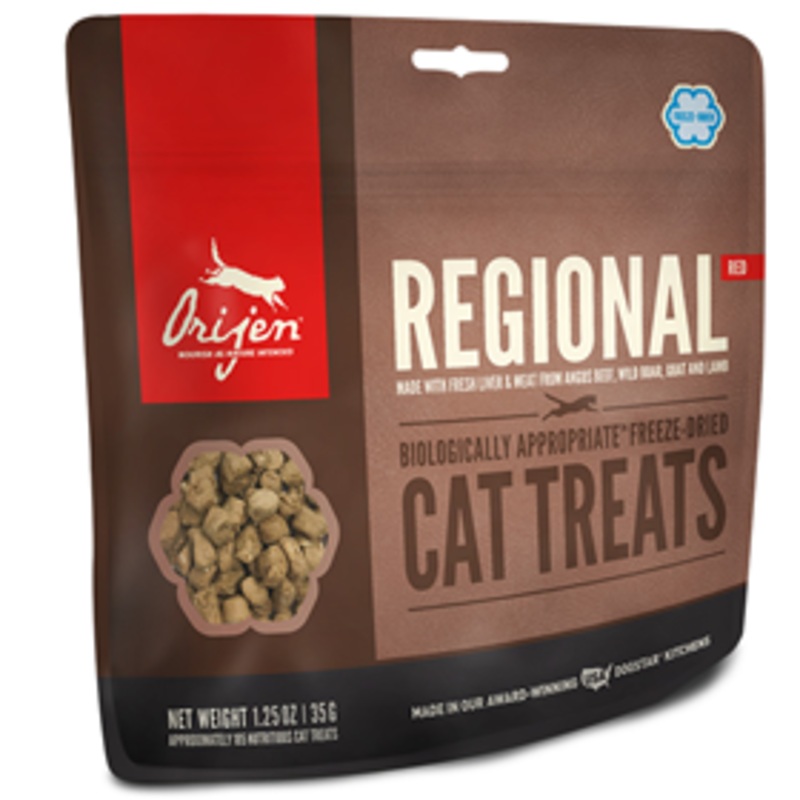 Orijen Freeze Dried Biologically Appropriate Natural Cat Treats Regional Red 1.25 oz.