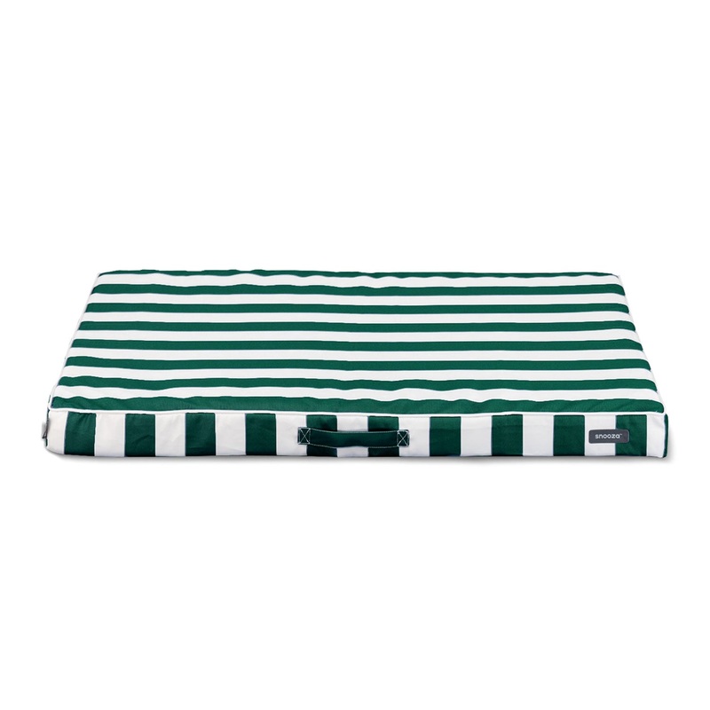 Snooza Alfresco Dream Dog Orthobed Ivory Green Stripe
