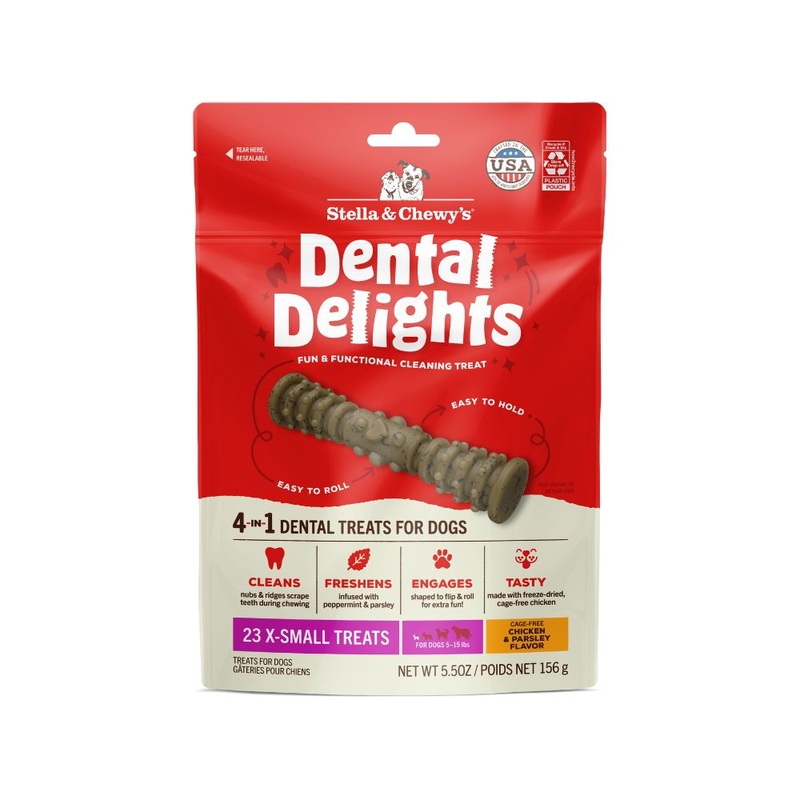 Stella & Chewy’s Dog Treat Dental Delights Chicken & Parsley XS 5.5oz
