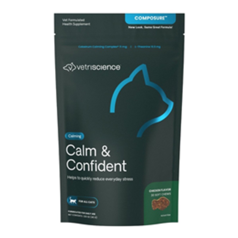 VetriScience Calm & Confident Calming Chews for Cats