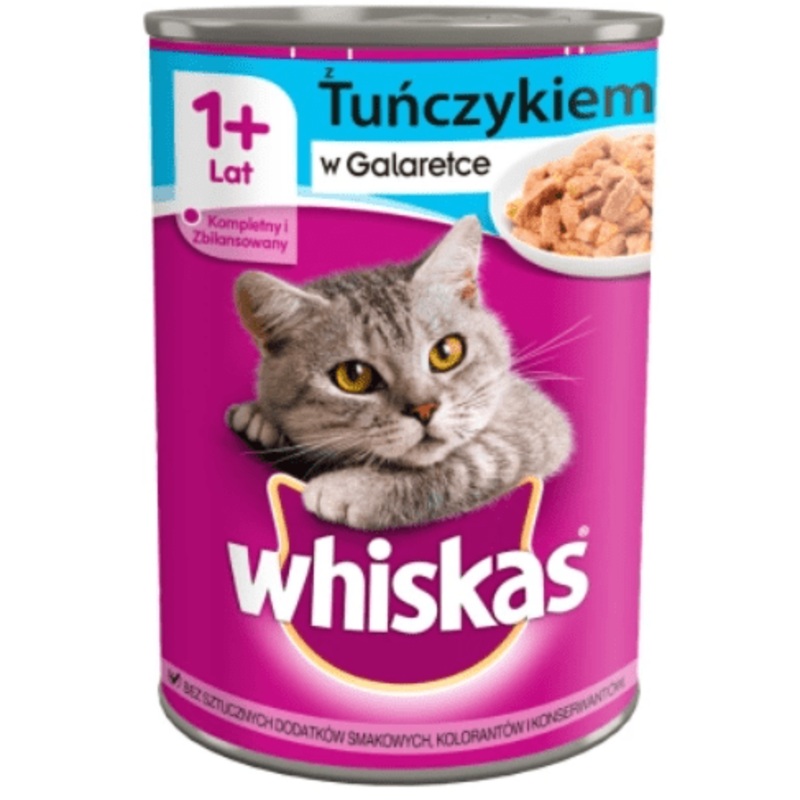 Whiskas Adult 1+ Tuna in Jelly 400gr