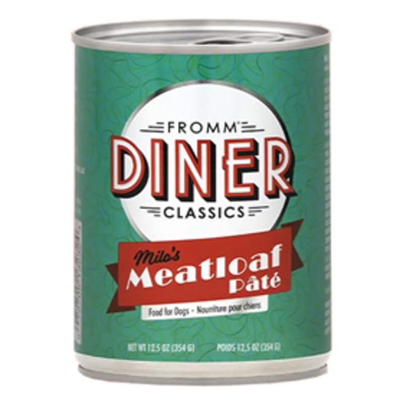 Fromm Diner Classics Milos Meatloaf Canned Dog Food 12 oz. pate