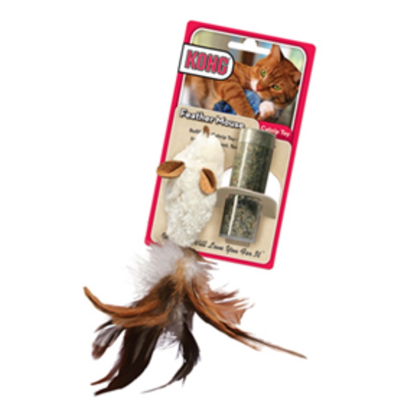 KONG Feather Mouse Catnip Toy