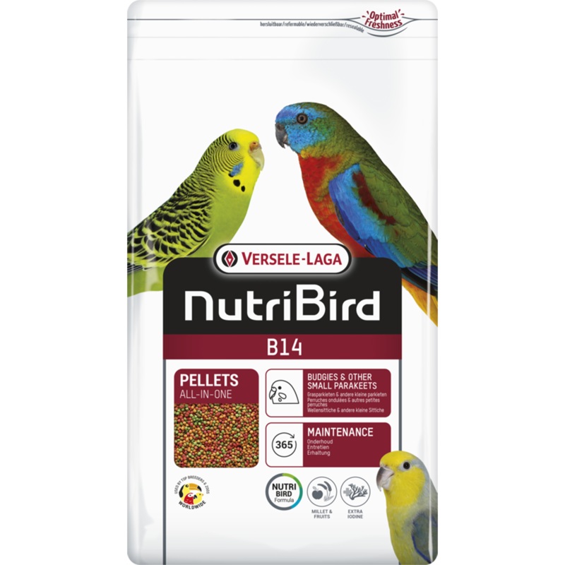 Versele-Laga NutriBird B14 Pellets – Budgies & Other Small Parakeets 3kg