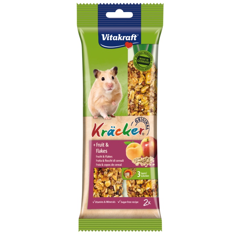 Vitakraft Kracker Fruit & Flakes Hamster 2pcs