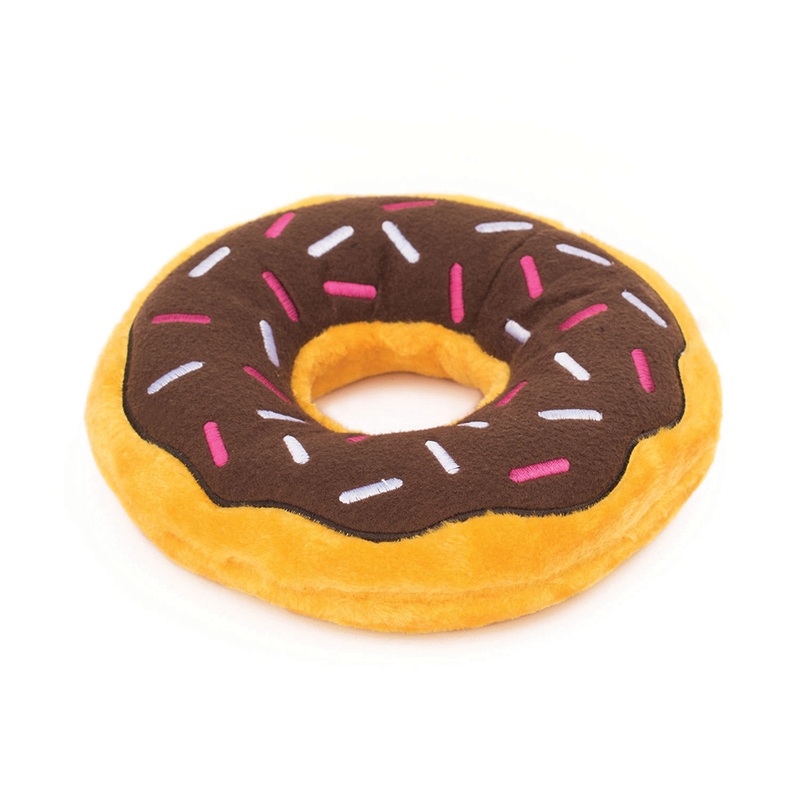 ZippyPaws Donuts Chocolate Dog Toy Jumbo