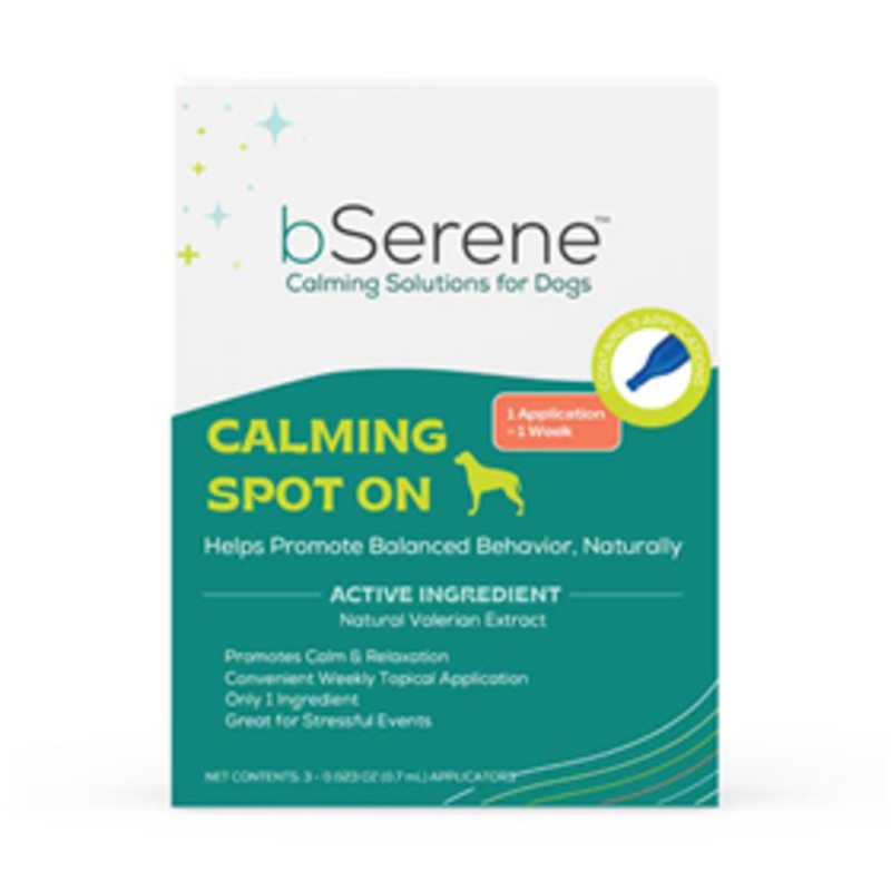 bSerene Valerian Calming Spot On Dogs
