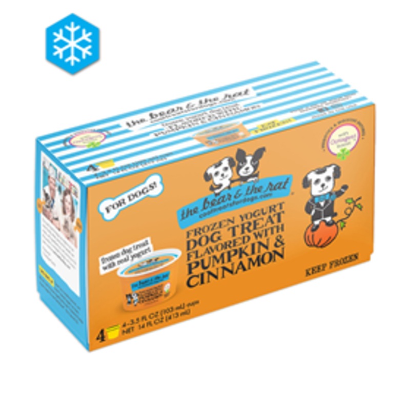 The Bear & The Rat Frozen Yogurt Dog Treat Pumpkin & Cinnamon Flavor