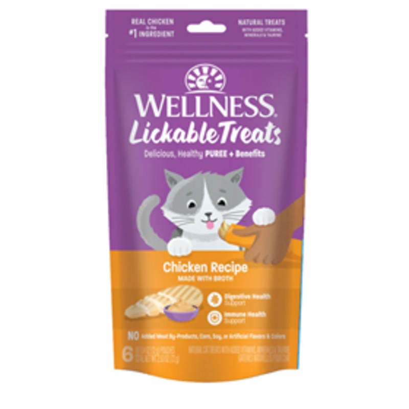 Wellness Lickable Cat Treat Chicken  2.5 oz