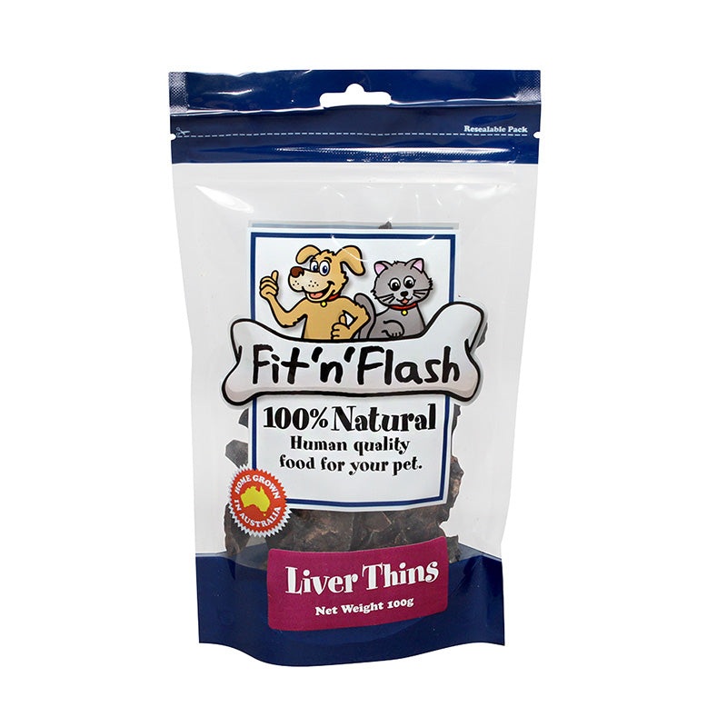 Fit’n’Flash Liver Thins Treats 100g