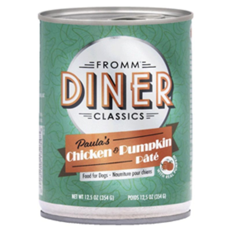 Fromm Diner Classis Paula’s Chicken & Pumpkin Pate Canned Dog Food 12.5 oz.