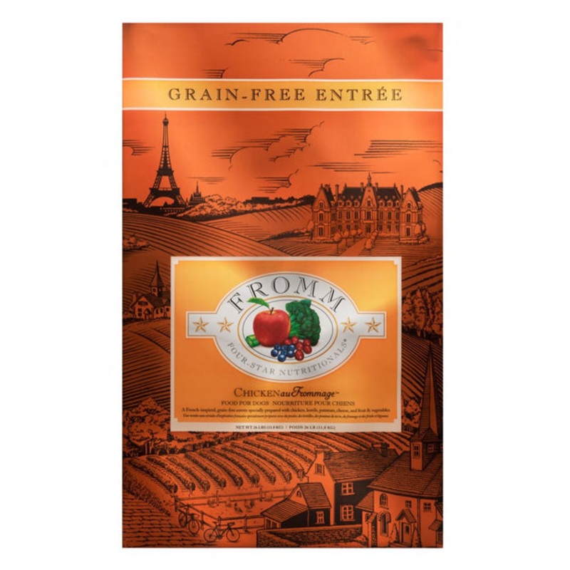 Fromm Four Star Grain Free Chicken Au Frommage Recipe Dry Dog Food