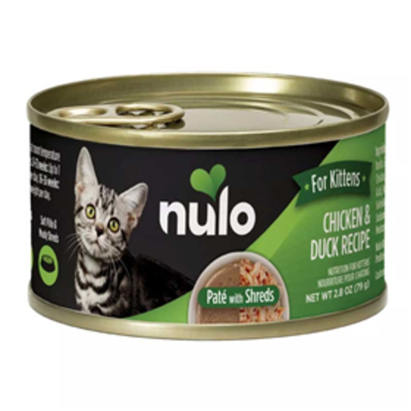 Nulo Kittens Grain Free Chicken and Duck Pate with Shreds 2.8oz