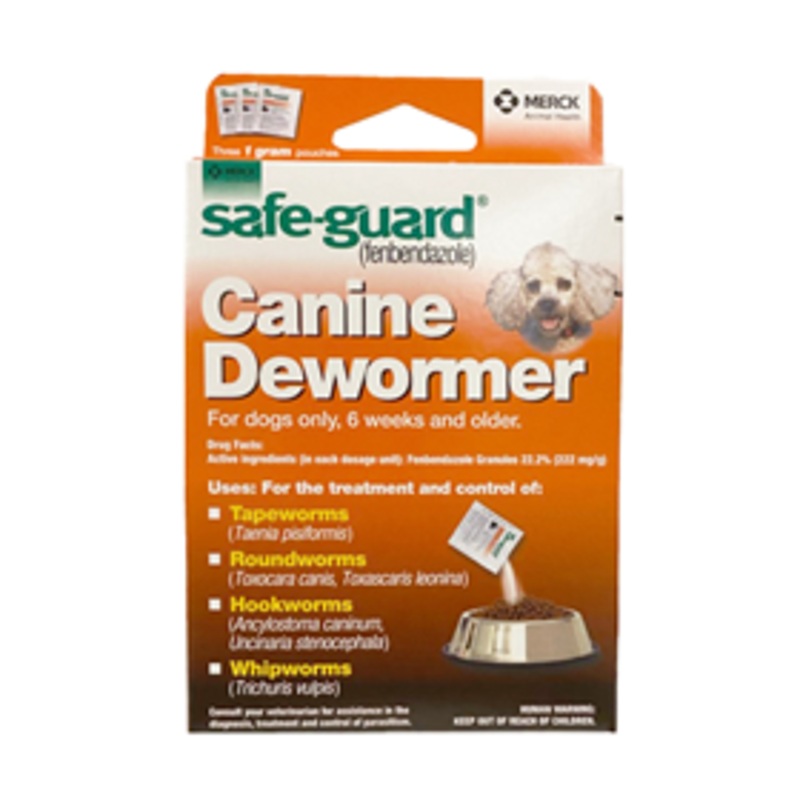 Safe-Guard 4-in-1 Wormer 3 packets, 1-gram ea.