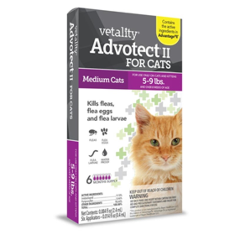 Vetality Advotect II Flea & Tick Topical Protection for Cats