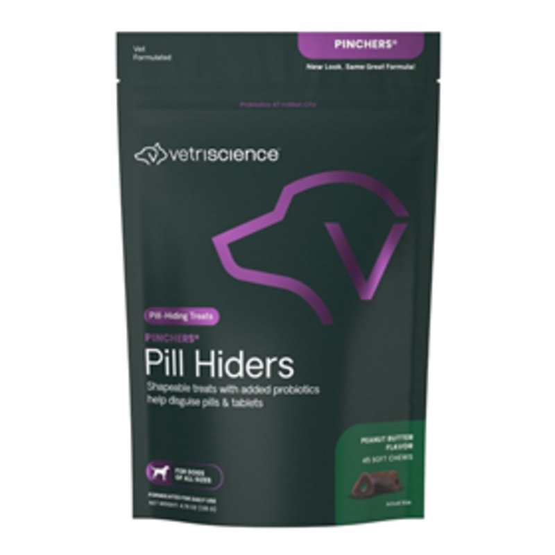 VetriScience Pinchers Pill Hiders Peanut Butter Flavored Pill-Hiding Treats for Dogs