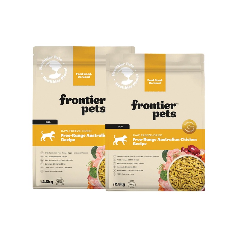 Frontier Pets Free-Range Chicken  Freeze-Dried Raw Adult Dog Food