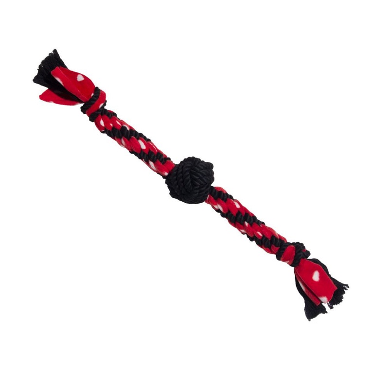 KONG Signature Rope Dual Knot With Ball Tug Toy