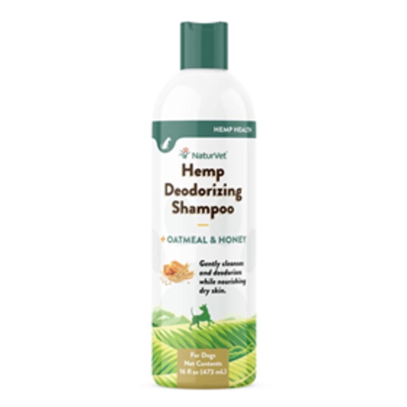NaturVet Hemp Deodorizing Shampoo for Dogs 16 oz