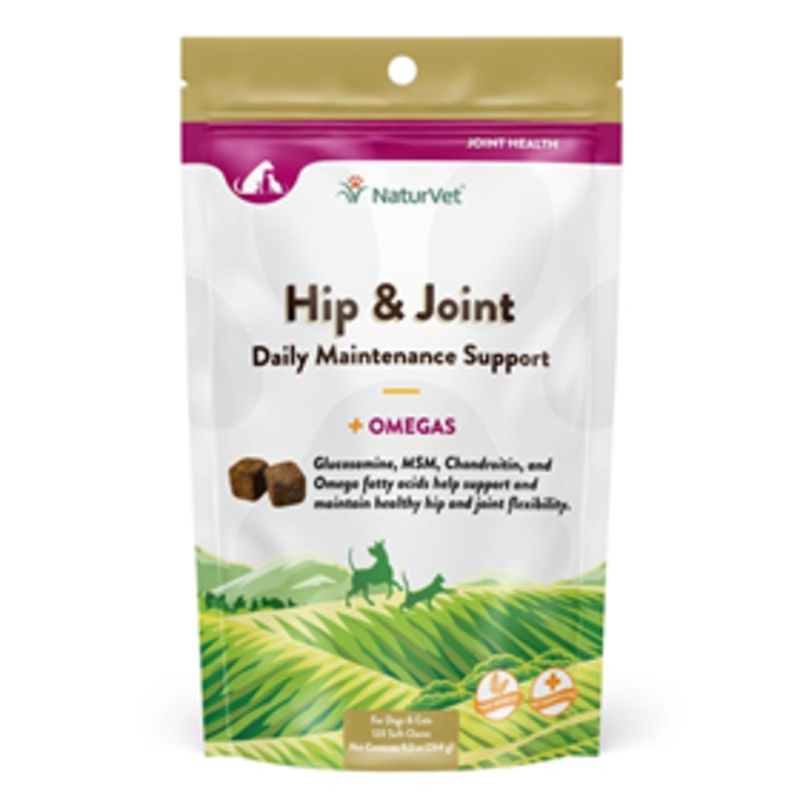 NaturVet Hip & Joint Soft Chews 120 ct.