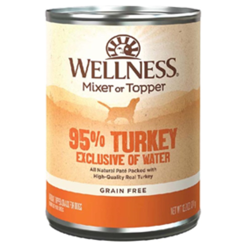 Wellness 95% Turkey Canned Dog Food 13.2 oz.