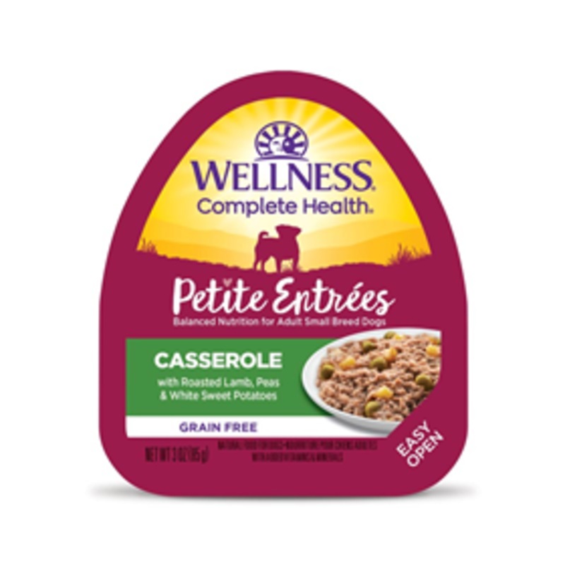 Wellness Petite Entrees Casserole Roasted Lamb, Peas & Sweet Potatoes Dog