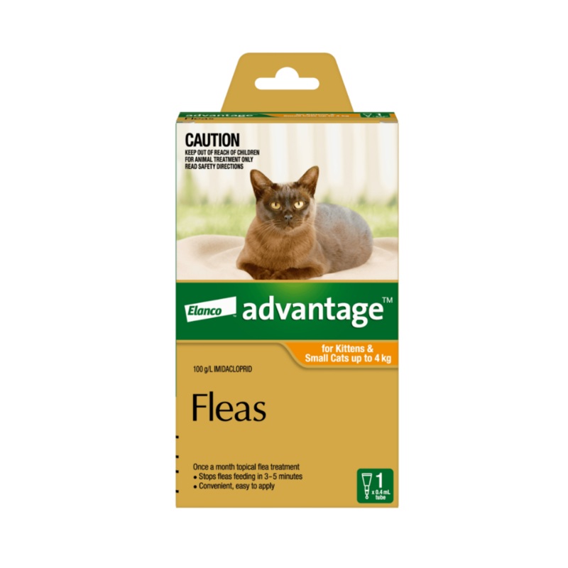 Advantage Orange for Small Cats and Kittens (0-4kg)