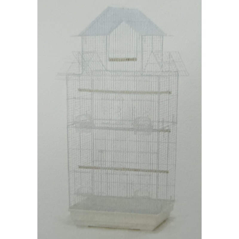 Bird Cage 619A White 47.5x36x104cm