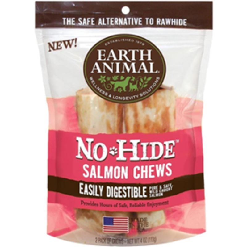 Earth Animal No-Hide Salmon Dog Chew Small 2pk