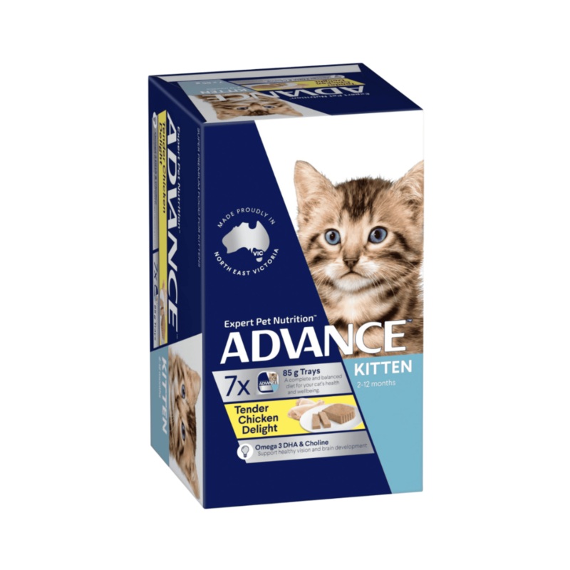 Advance Tender Chicken Delight Kitten Wet Food 85g Trays