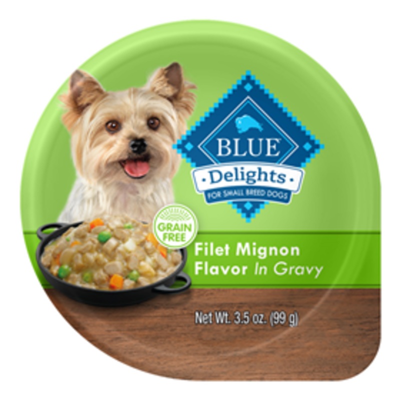 Blue Buffalo Blue Delights Grain-Free Filet Mignon Flavor in Gravy 3.5 oz.
