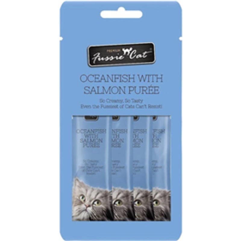 Fussie Cat Oceanfish with Salmon Pure 4pk