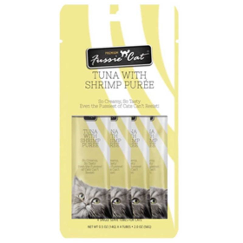 Fussie Cat Tuna with Shrimp Puree 4 Pack