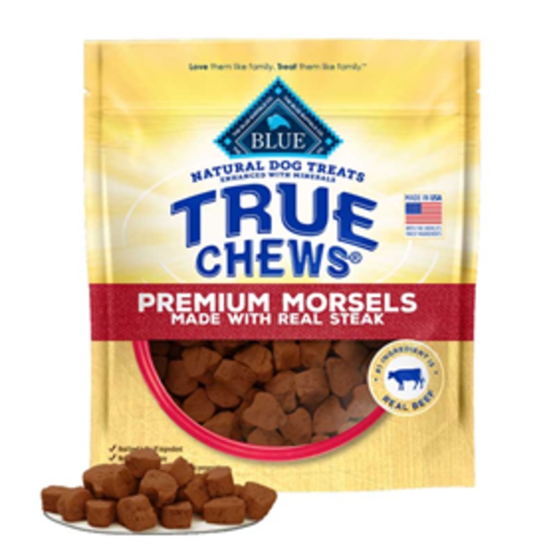 Blue Buffalo True Chews Premium Morsels Made With Real Steak Dog Treat 10 oz.