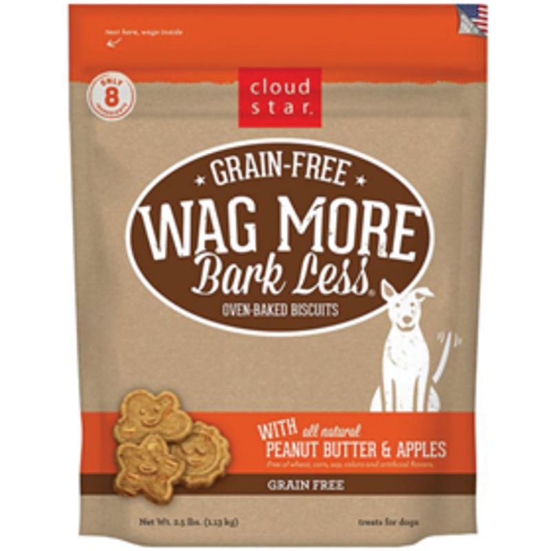 Cloud Star GF PB & Apples Wag More Bark Less Biscuit 2.5Lbs.