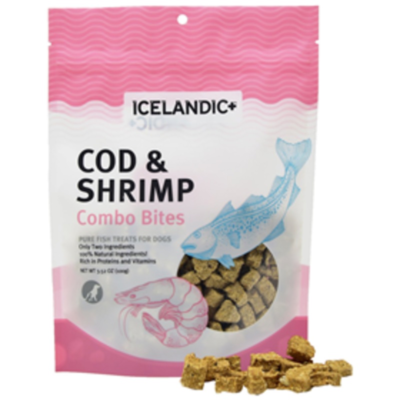 Icelandic+ Cod & Shrimp Combo Bites Dog Treats