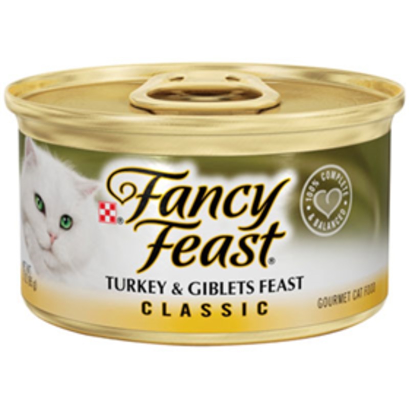 Fancy Feast Gourmet Turkey & Giblets Cat Food 3 oz.