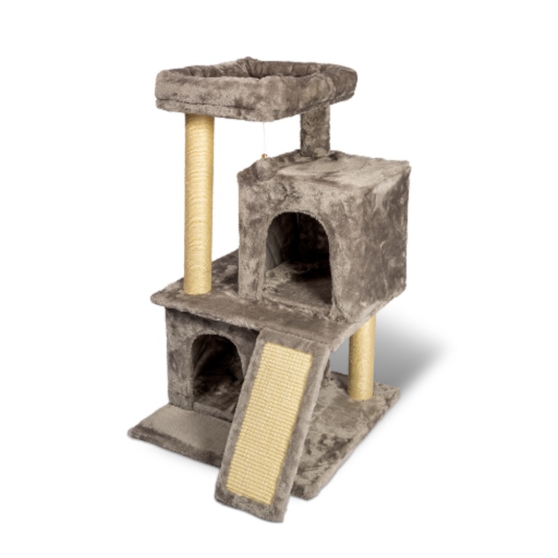Glee Scratching Tree Inti Grey 50x50x85cm