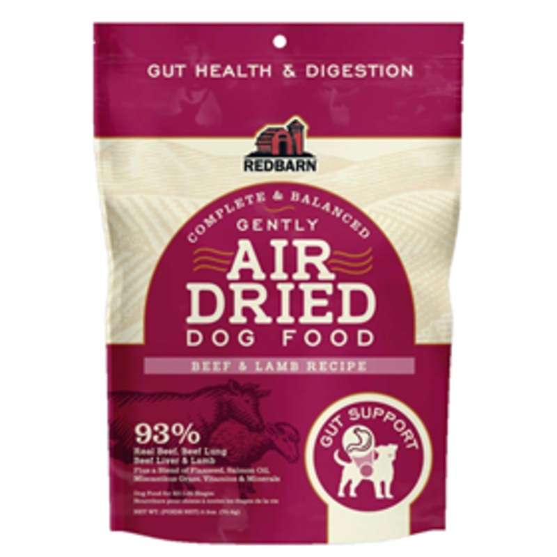Redbarn Air Dried Dog Food Gut Health & Digestion Beef & Lamb Recipe