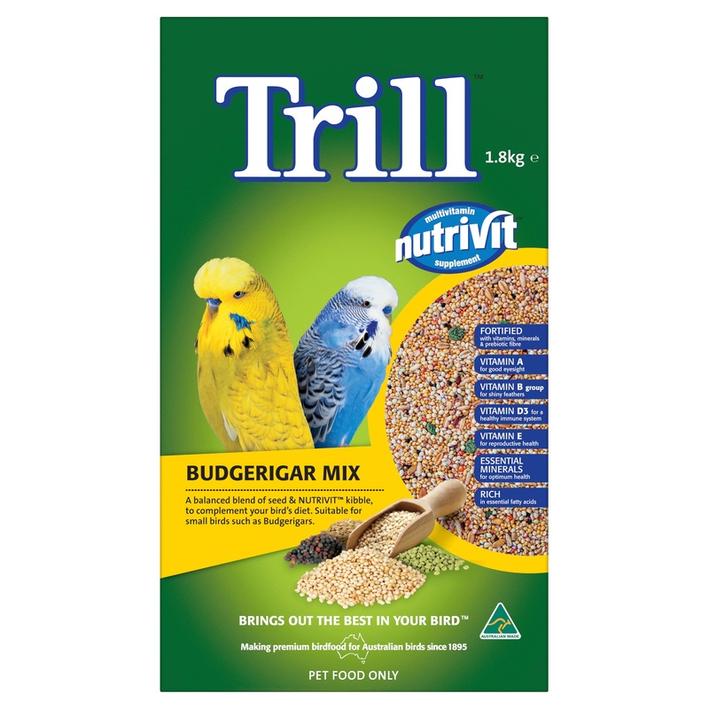 Trill Budgerigar Mix|1.8kg|10kg