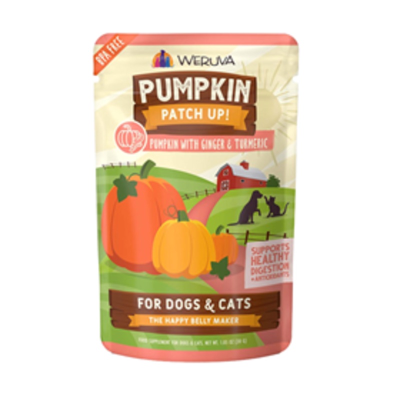 Weruva Pumpkin Patch Up! Pumpkin with Ginger & Tumeric Supplement for Dogs & Cats