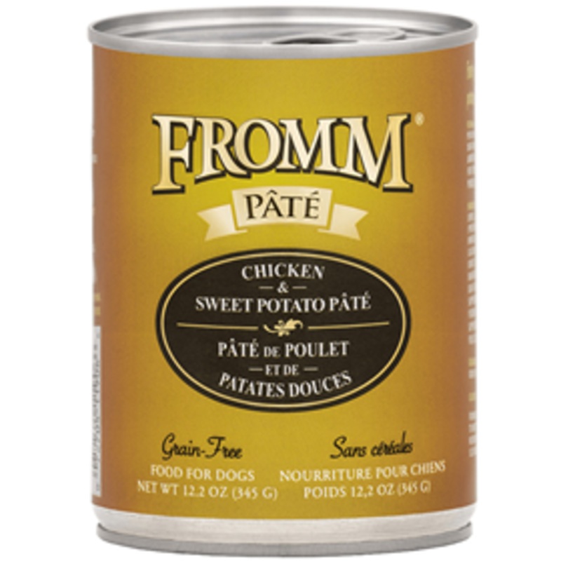 Fromm Pate Grain-Free Chicken & Sweet Potato Dog Food Can 12.2 oz