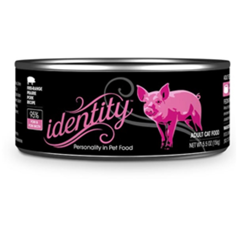 Identity 95% Free-Range Prairie Pork Recipe Adult Cat Food 5.5 oz.
