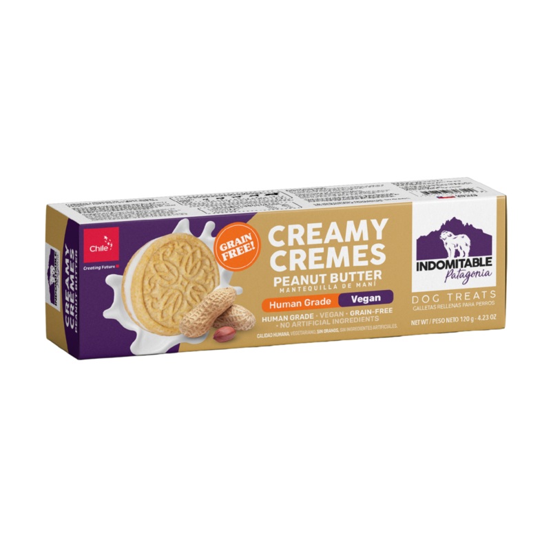 Indomitable Patagonia Creamy Cremes Peanut Butter Grain Free Dog Treats 120g