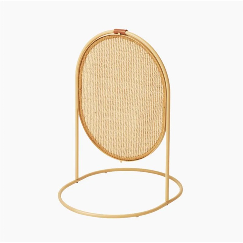 Makesure Multifunctional Sisal Standing Cat Scratcher Board Earth Yellow