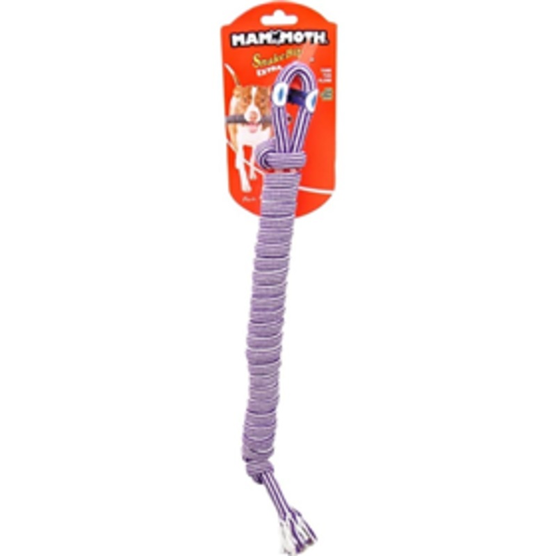 Mammoth SnakeBiter Premium EXTRA Shorty Snake Dog Toy 8 in