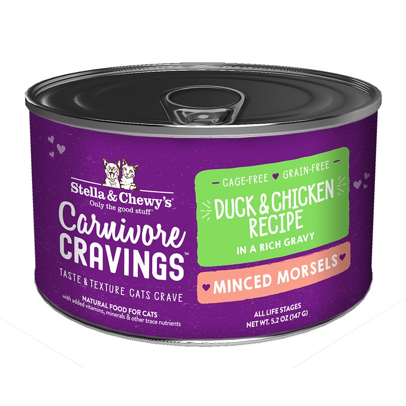 Stella & Chewy’s Cat Carnivore Cravings Minced Morsels Duck & Chicken 5.2oz