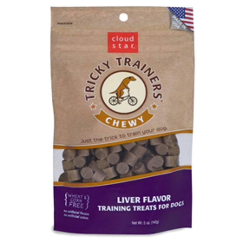 Cloud Star Tricky Trainers Chewy Dog Treats Liver 5 oz.