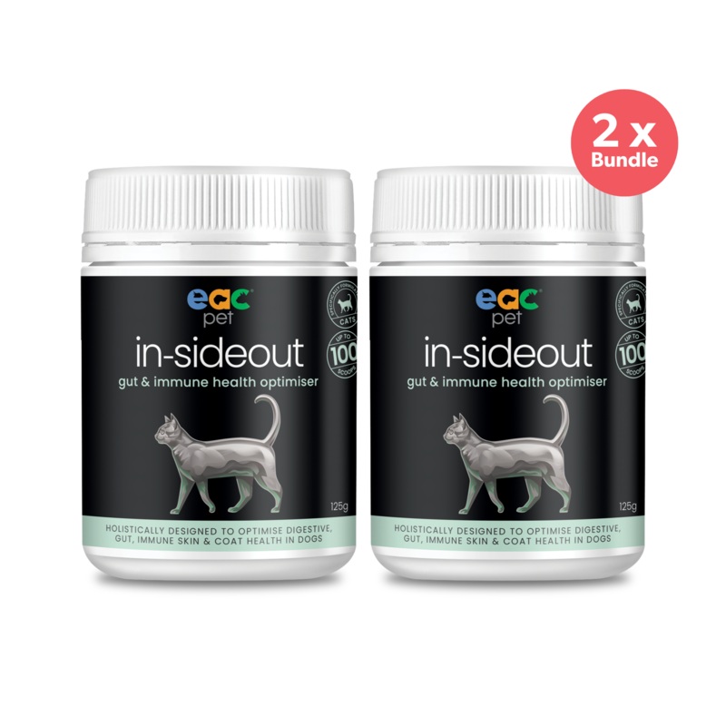 EAC Animal Care In-Sideout Gut & Immune Health Optimiser for Cats 125g x 2