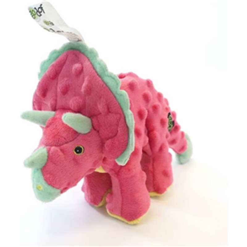 goDog Dinos Frills Squeaky Plush Toy